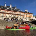 Abpaddeln in der goldenen Herbstsonne